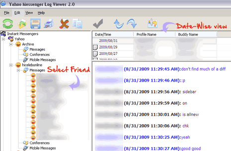 How To Directly View Yahoo Messenger Chat From The Past