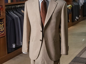 BEIGE TAILORED SUIT BY VESTON NGOC LAN