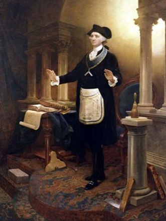 George Washington in masonic regalia