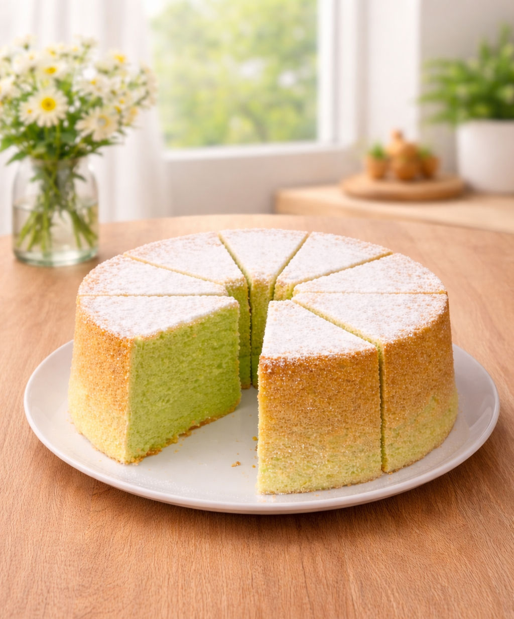 Pandan Chiffon Cake