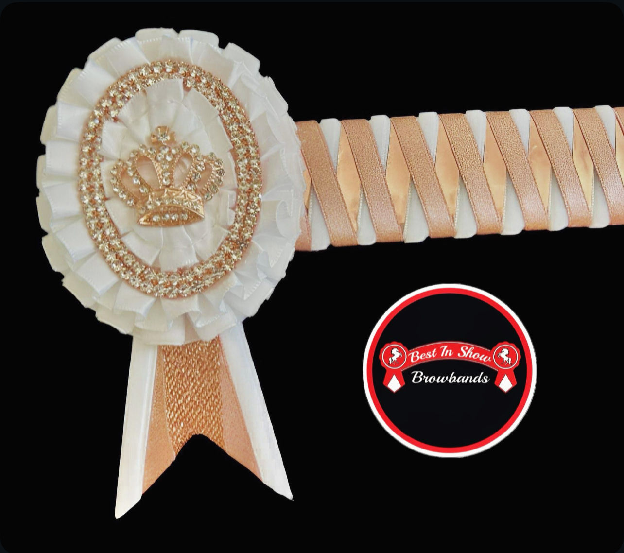 16.5” on 1.25” White & Rosegold