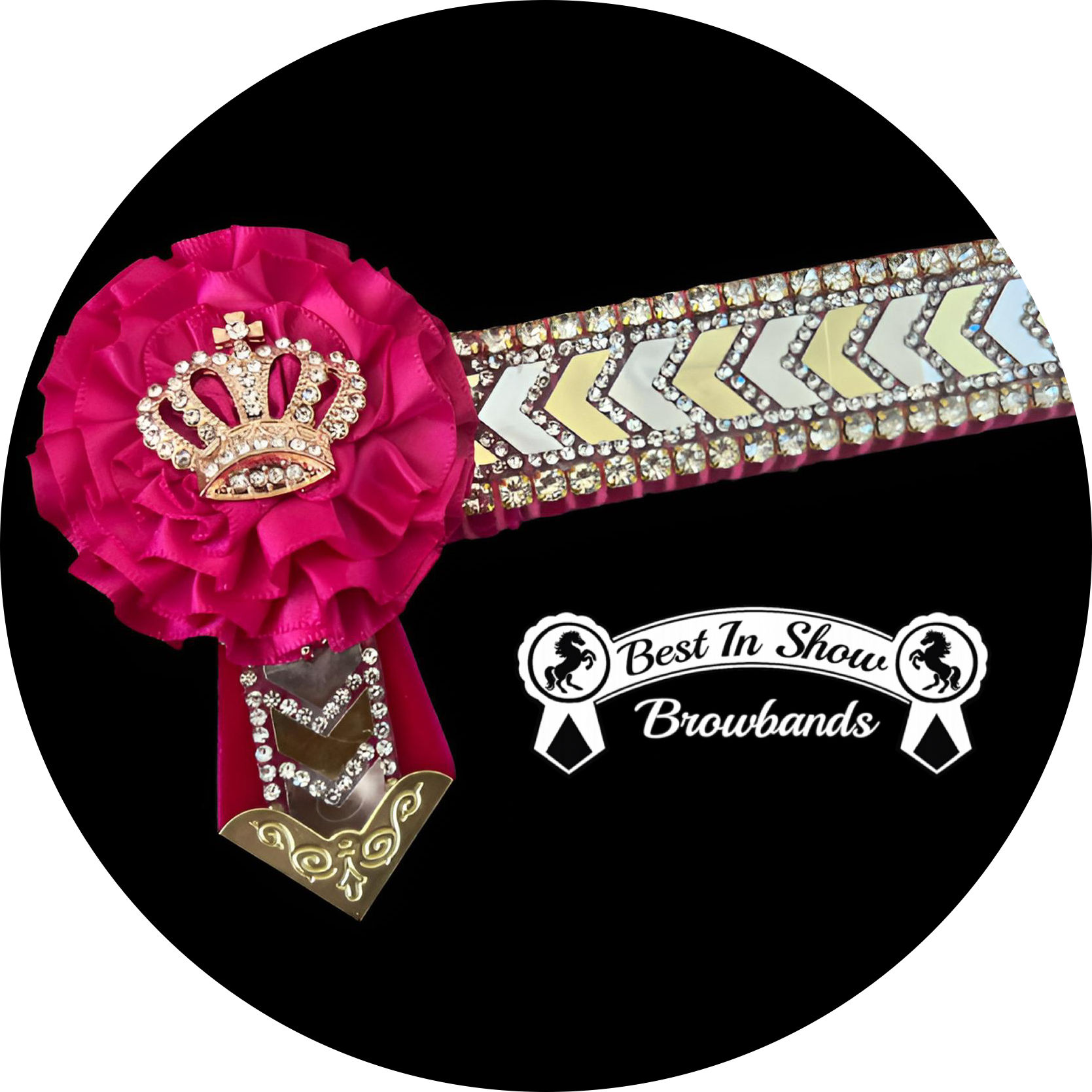 13” on 1” Pink Silver Gold