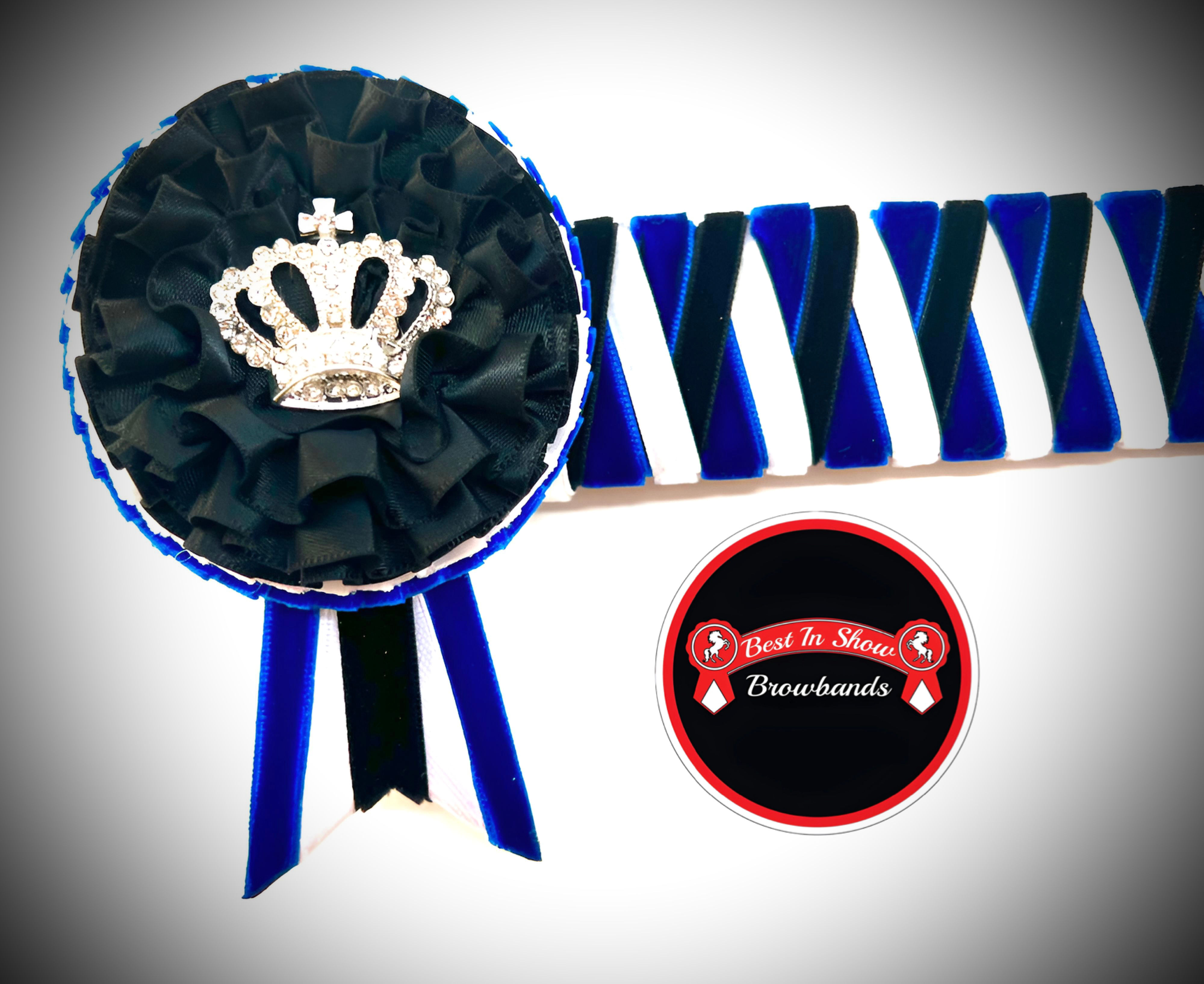 14.5” on 1.25” Royal Black White