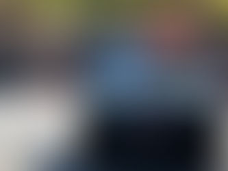 A police car with its lights on.