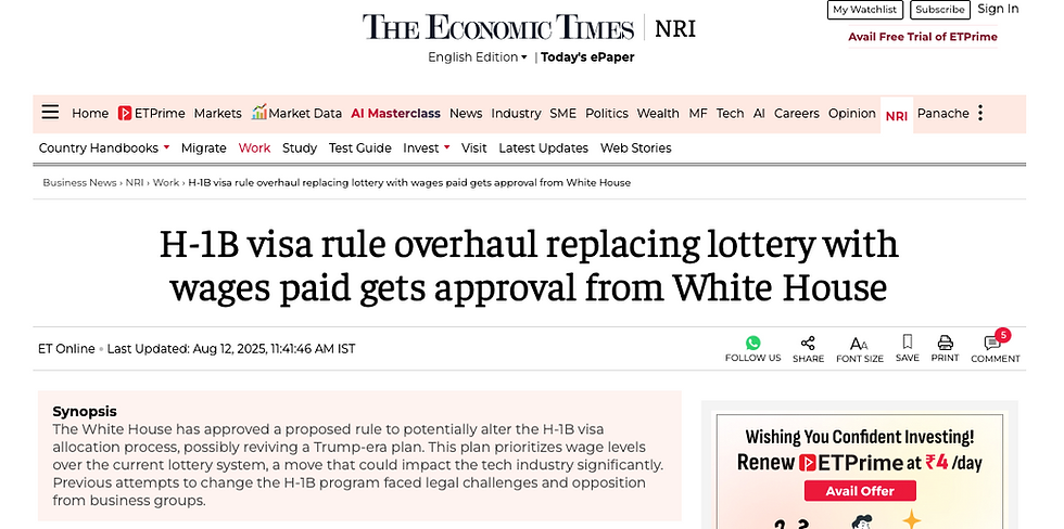 https://economictimes.indiatimes.com/nri/work/h-1b-visa-rule-overhaul-replacing-lottery-with-wages-paid-gets-approval-from-white-house/articleshow/123251334.cms?from=mdr