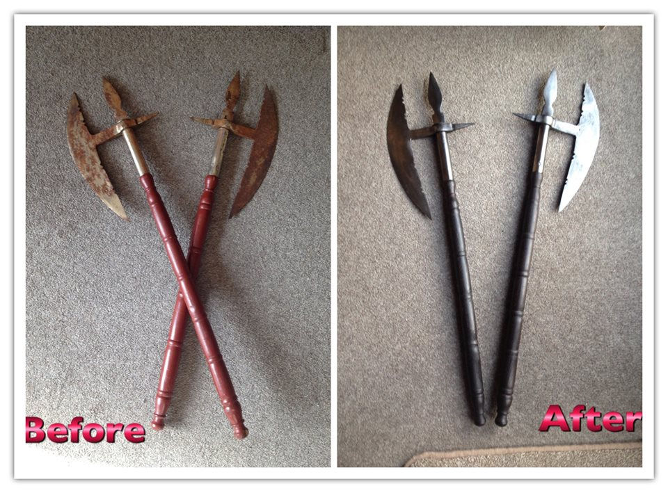 Medieval Wall Hanging Axes