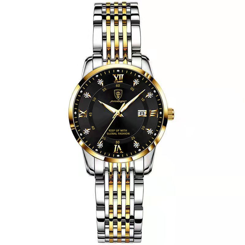 Miniatura: Reloj POEDAGAR Mujer Acero Inoxidable Luminoso con Fecha
