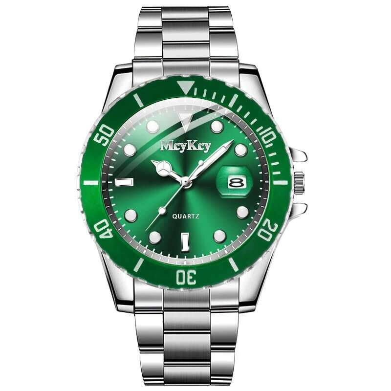 Miniatura: Reloj Hombre Moda Esfera Grande Calendario Cuarzo Lujo