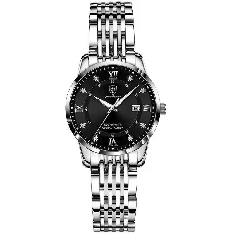 Miniatura: Reloj POEDAGAR Mujer Acero Inoxidable Luminoso con Fecha