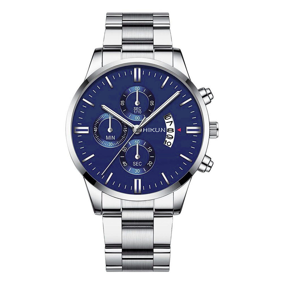Miniatura: Reloj Hombre Deportivo Luminoso Resistente Agua Acero 2024