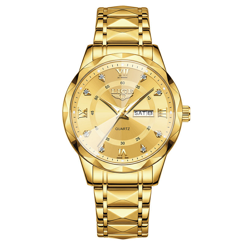 Miniatura: Reloj Hombre LIGE Elegante Luminoso Resistente al Agua Pulsera