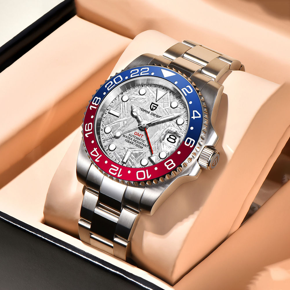Reloj Hombre Pagani Design GMT Mecánico Zafiro Cerámica Lujo