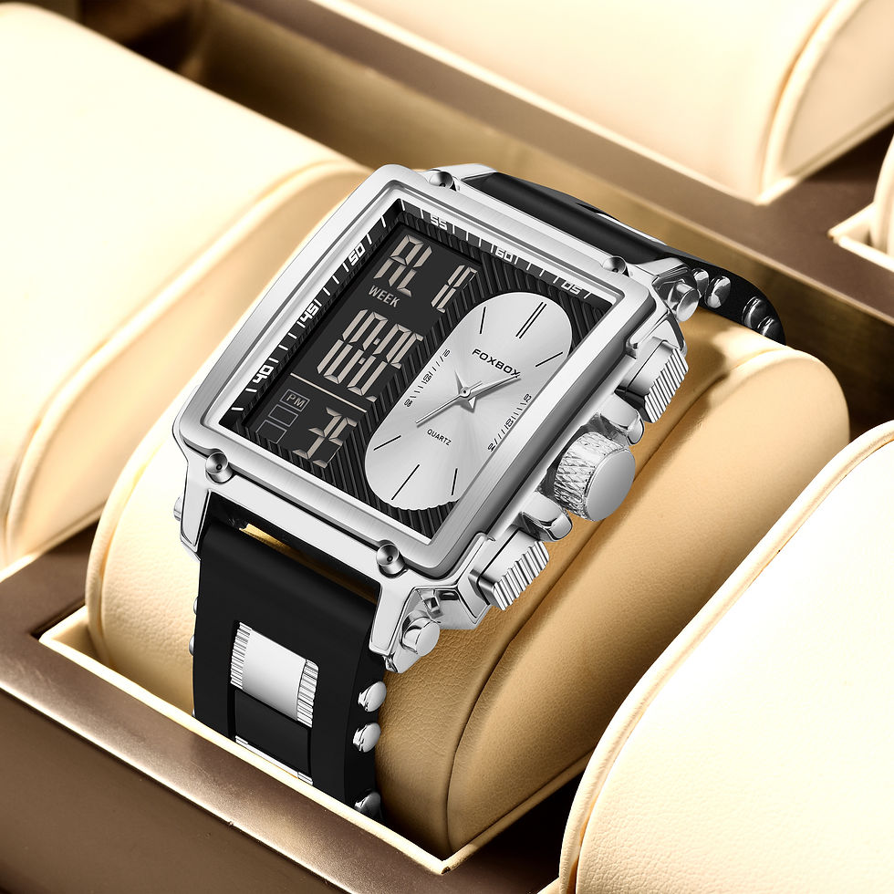 Miniatura: Reloj Hombre FOXBOX Elegante Digital Luminoso Resistente al Agua