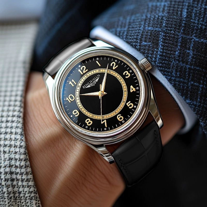 Miniatura: Reloj Hombre Negocios Cuero Alta Calidad Cuarzo Moda