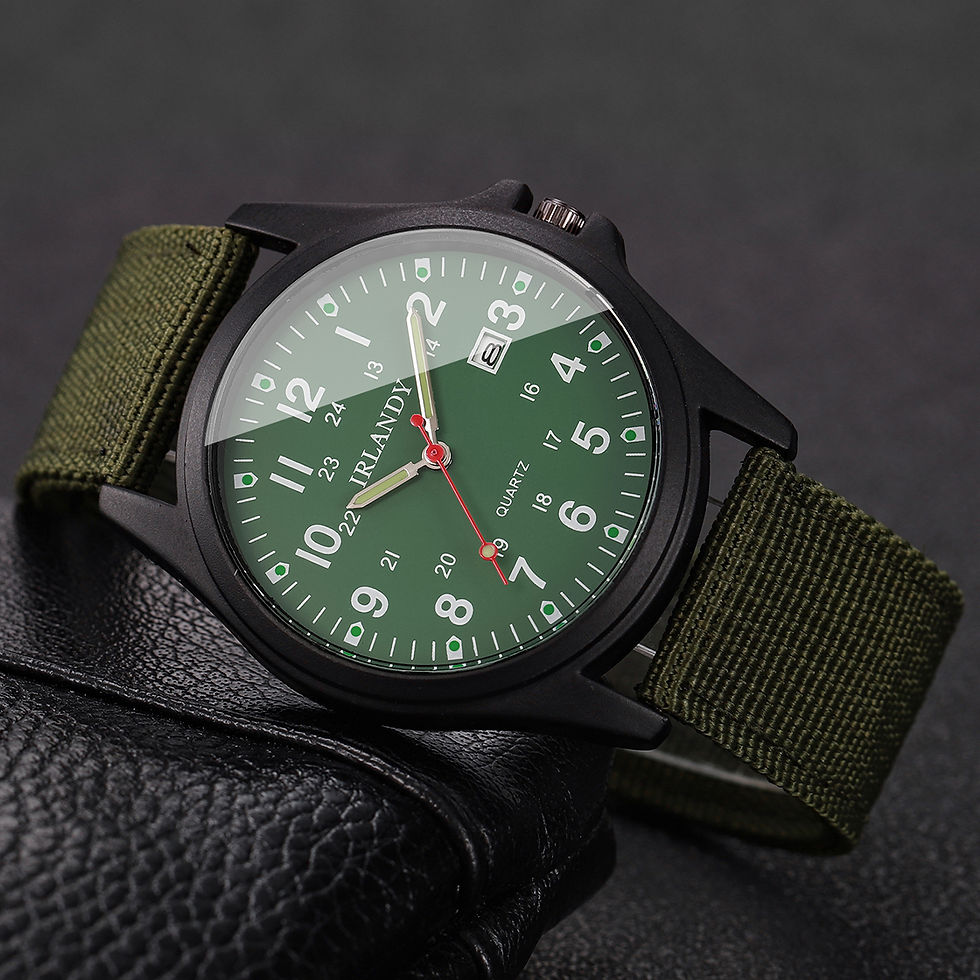Miniatura: Pack Relojes Hombre Correa Nylon Deportivo Cuarzo Calendario