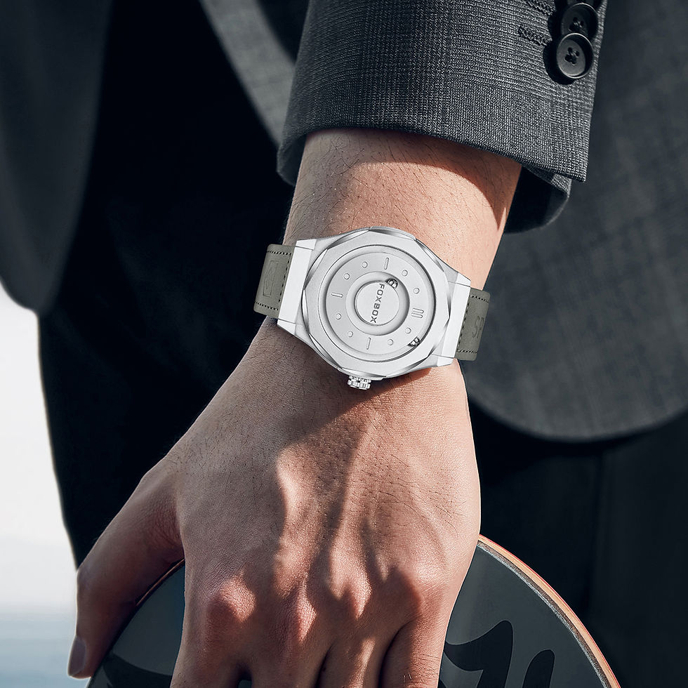 Miniatura: Reloj Hombre FOXBOX Exterior Casual Deportivo Cuero Cuarzo