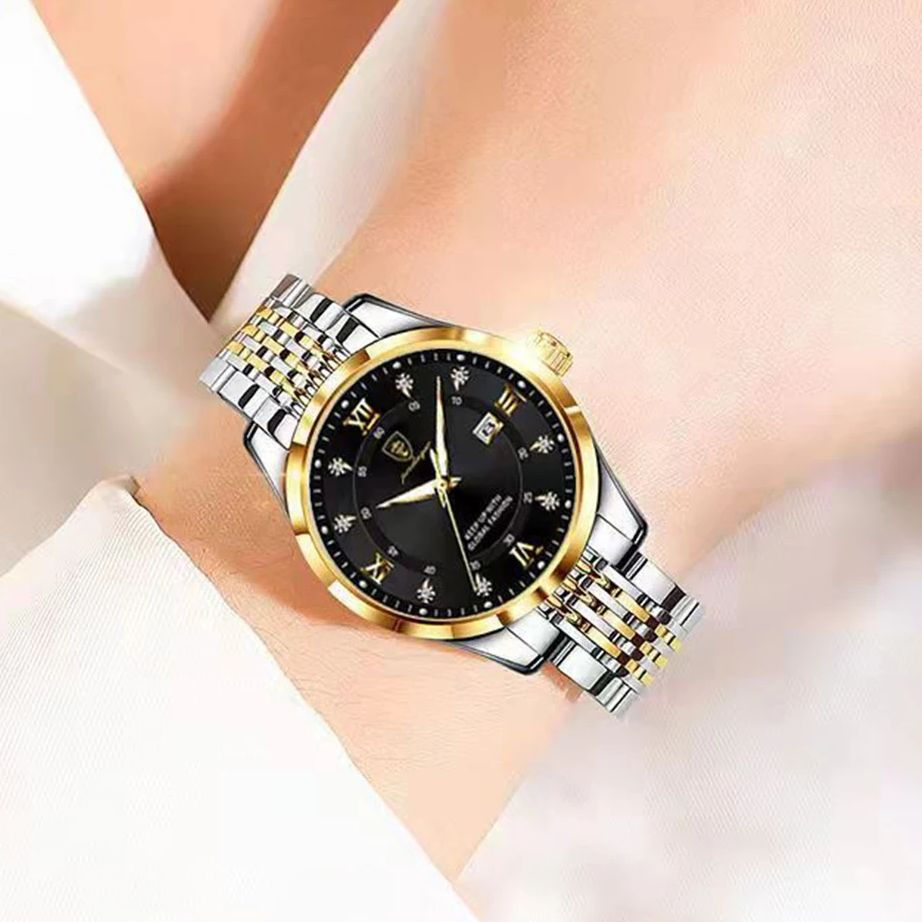 Miniatura: Reloj POEDAGAR Mujer Acero Inoxidable Luminoso con Fecha