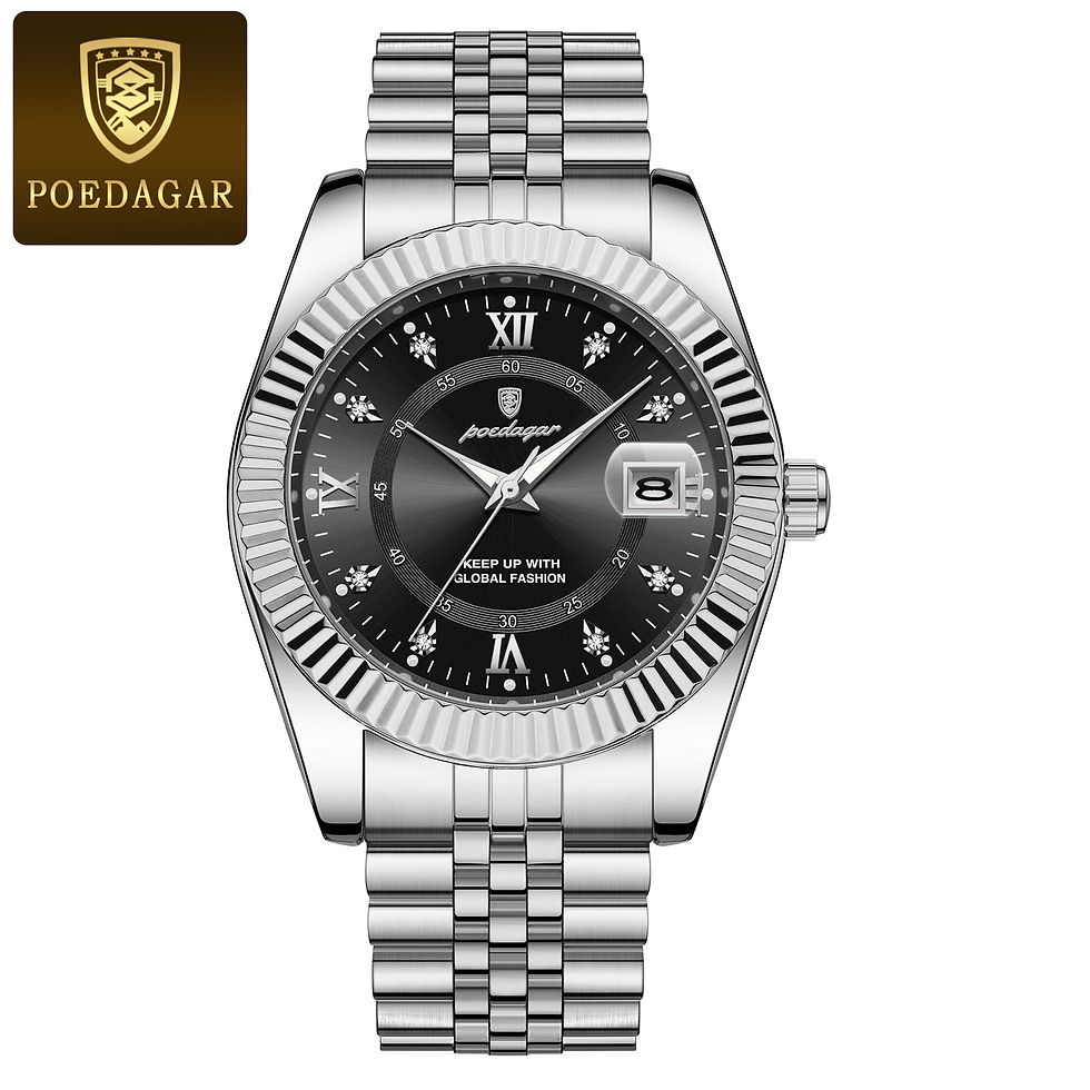 Miniatura: Reloj POEDAGAR Hombre Acero Inoxidable con Fecha