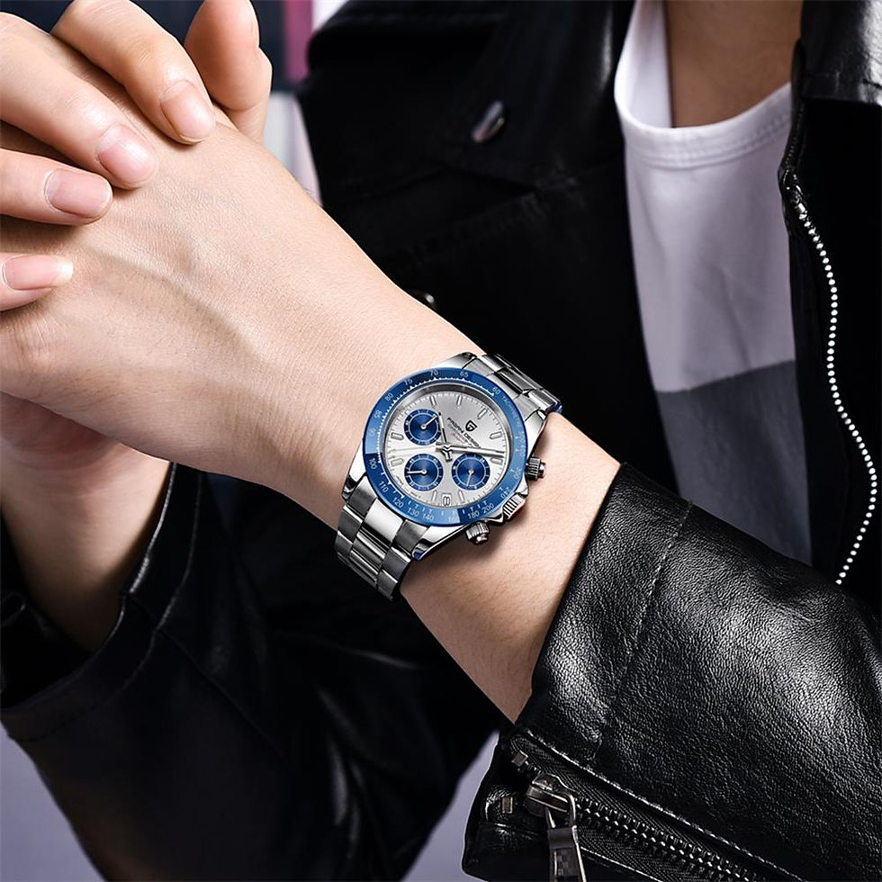 Miniatura: Reloj Hombre Pagani Design Cronógrafo Cuarzo Zafiro Acero Deportivo