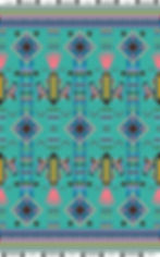 Thumbnail: Horse Cotton Fabric by Garrett Etsitty for Teton Trade Cloth