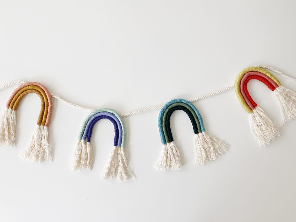 Fiber Rainbow Garland