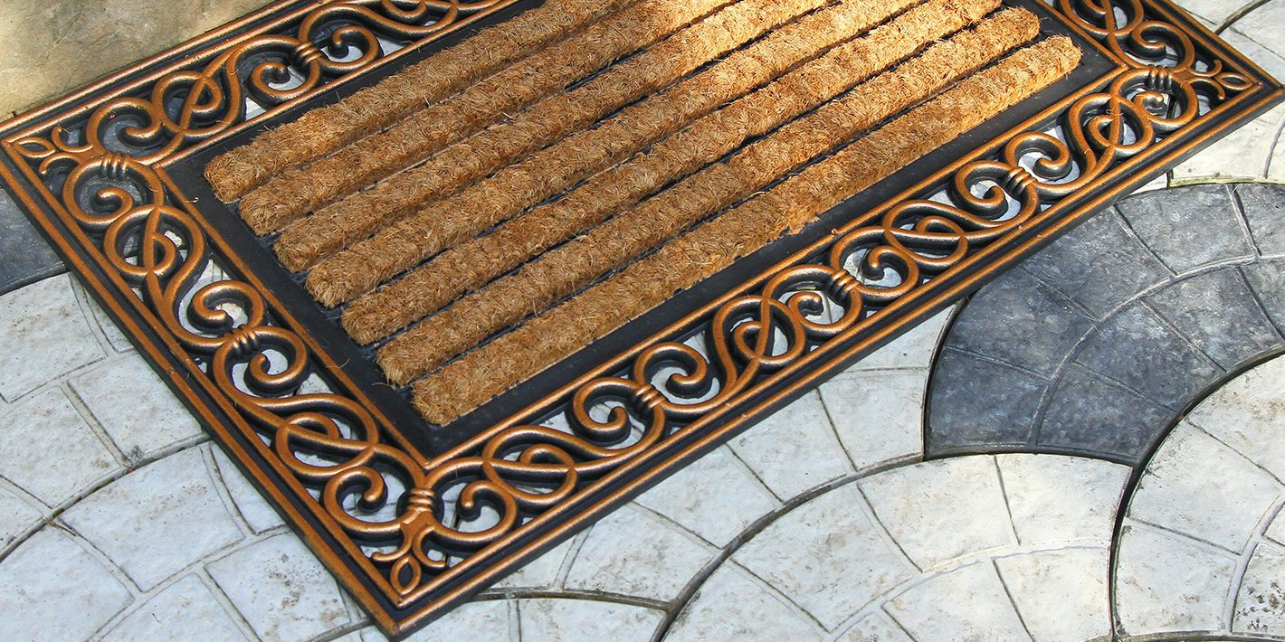 Rubber and Coir Moulded Doormat with Princess Border Manufacturer