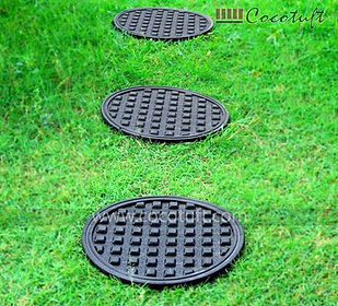 Round Rubber Garden Tile Mat