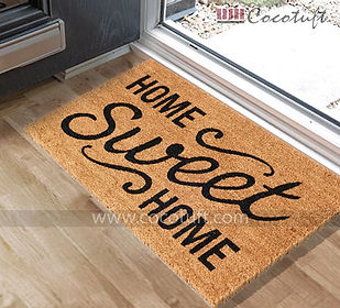 Printed Latex Tufted Coir Home Sweet Home Door Mats