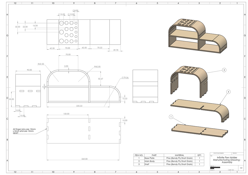 Assembly CAD Drawing