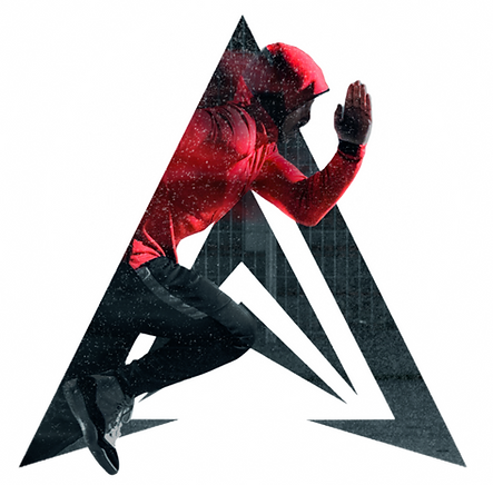 Uma imagem que representa um corredor saindo de nossa logo para dar a sensação de direcionamento