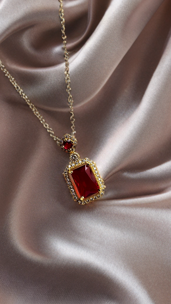 Royal Garnet Glow Pendant