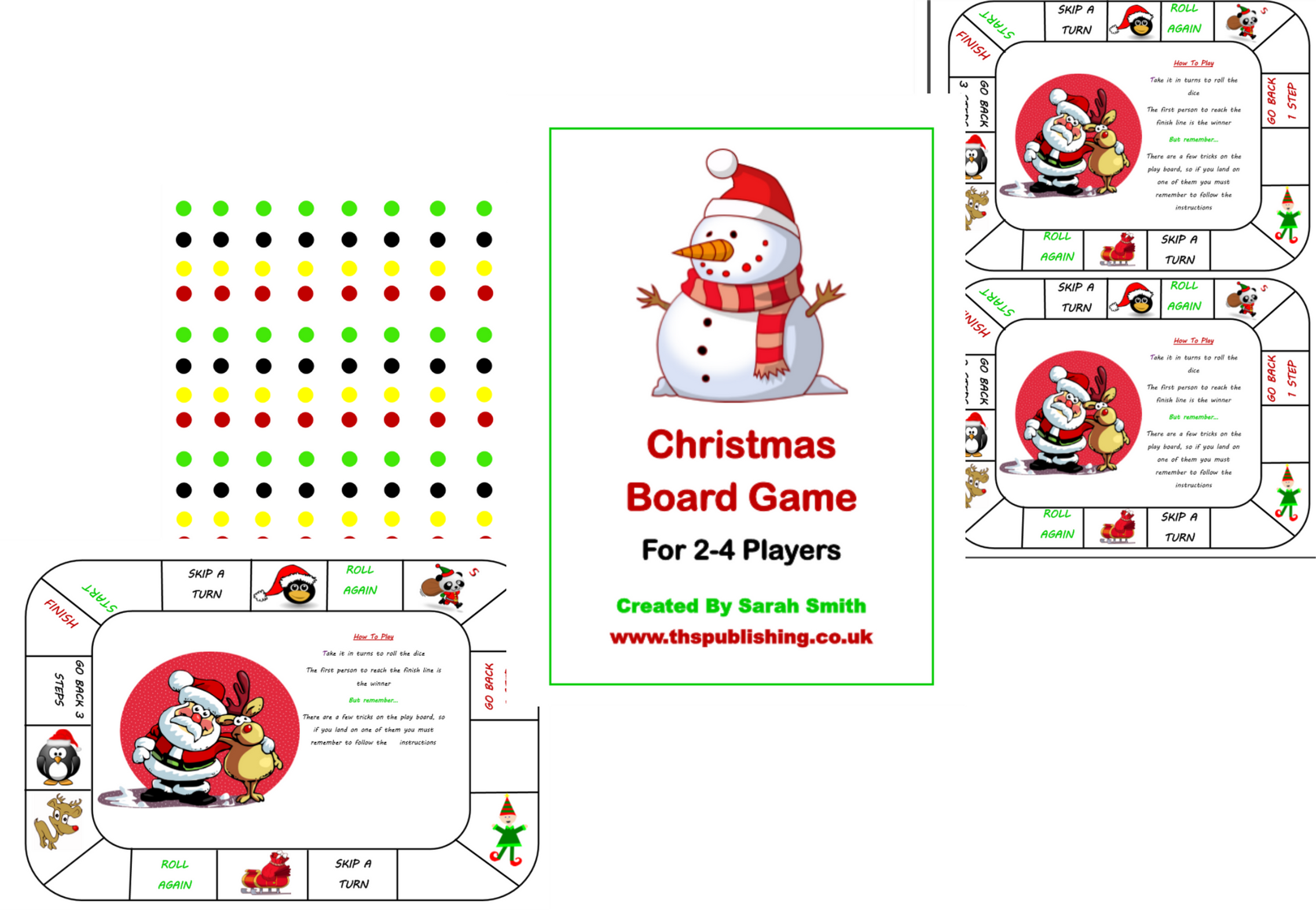 Printable Christmas Board Game