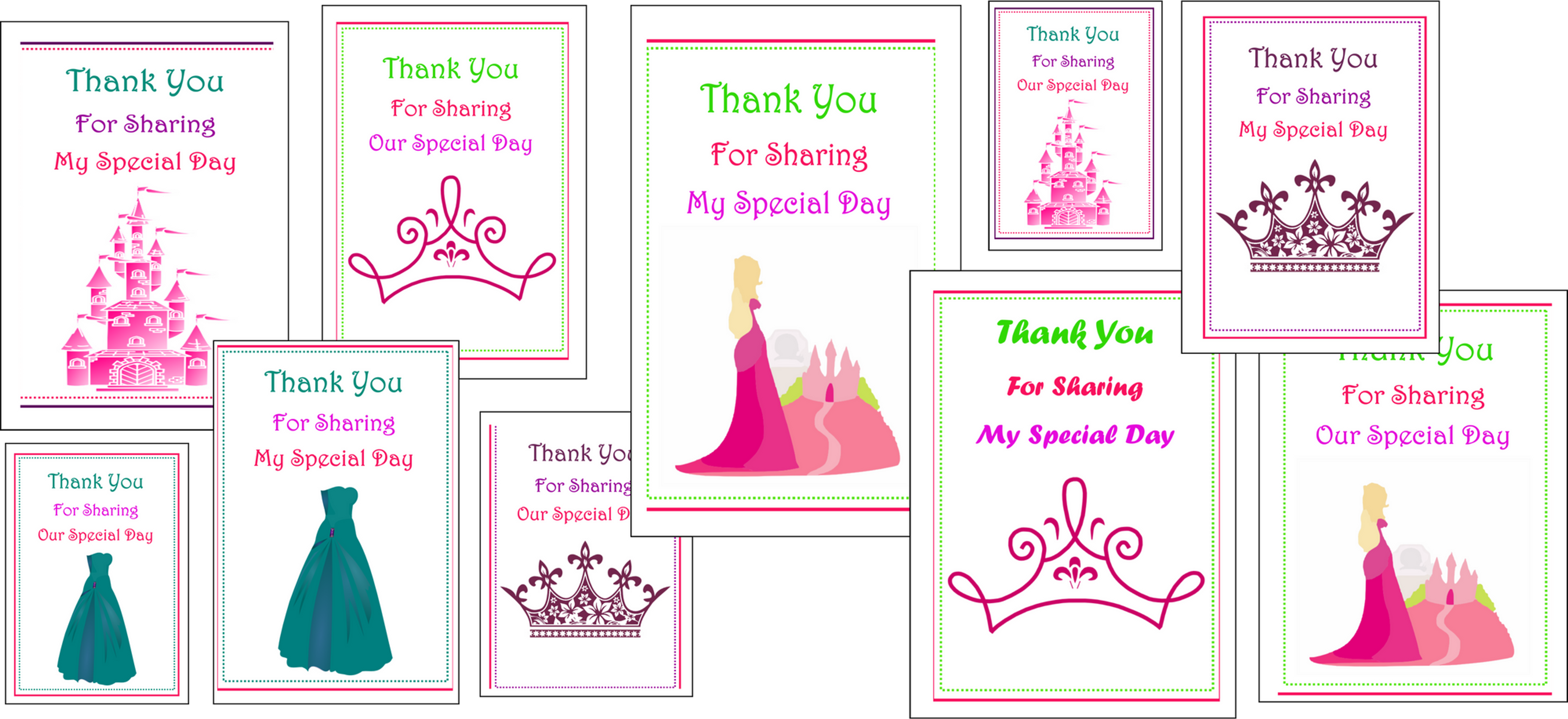Printable Princess Party Bags