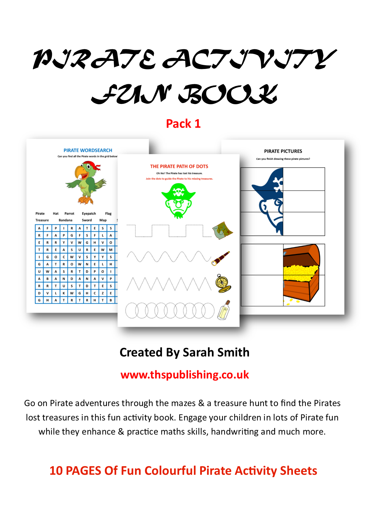 Pirate Activity Fun Book - Pack 1