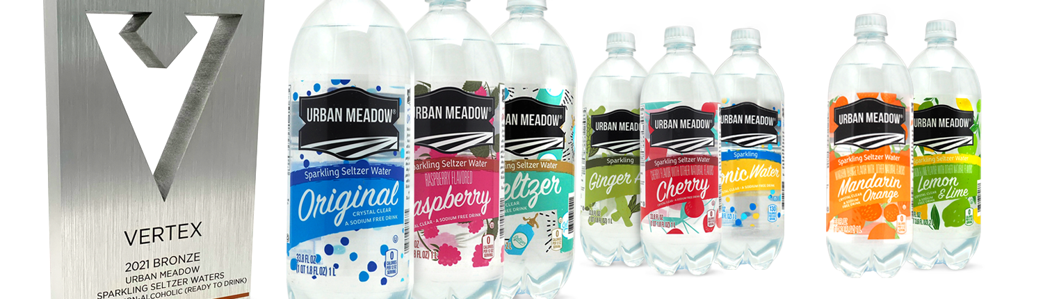 URM Sparkling Water Package Design by SailPointe Creative