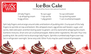 Red &White Ice-Box Cake recipe
