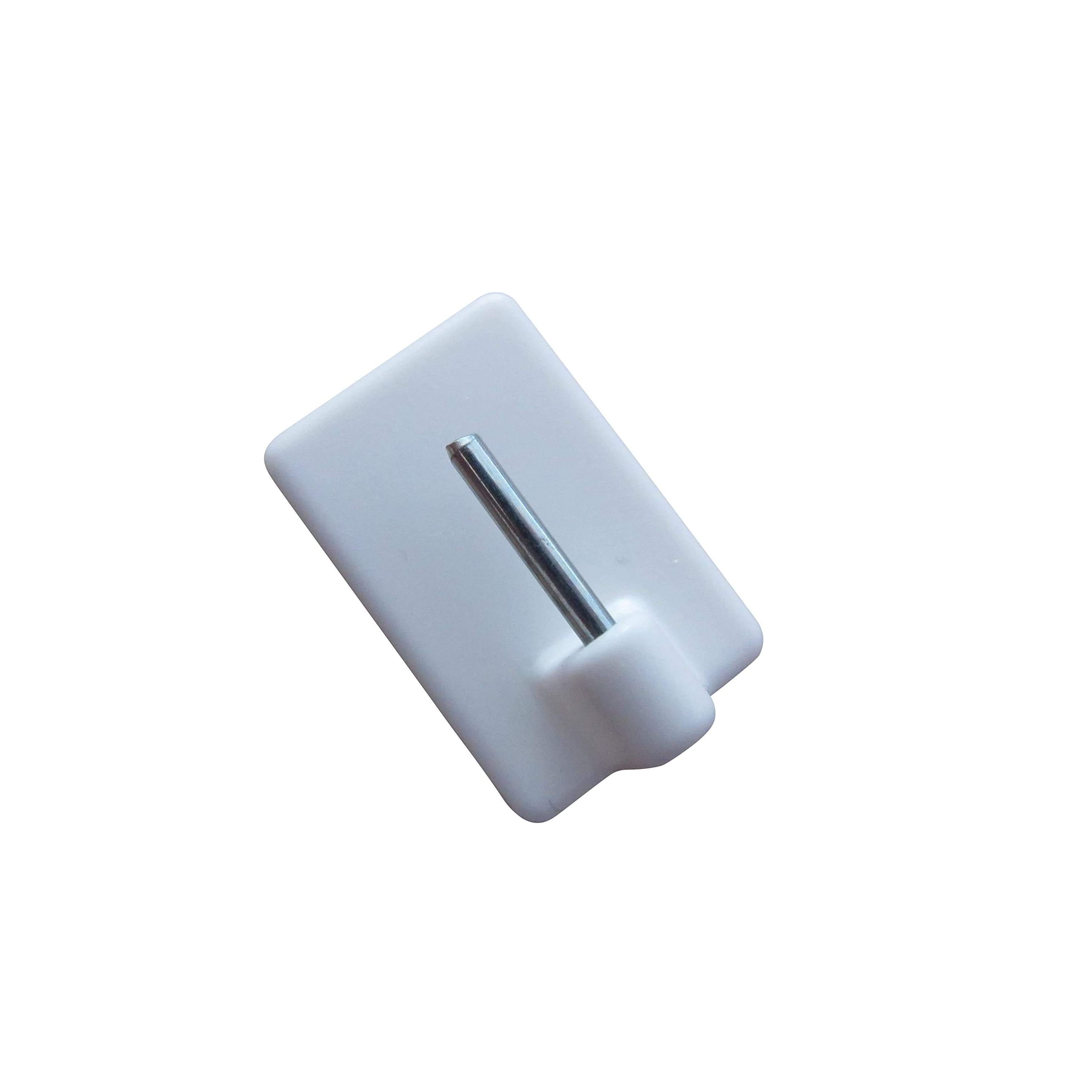 Klebehaken für Bistro- & Scheibengardinenstangen – Montage ohne Bohren.