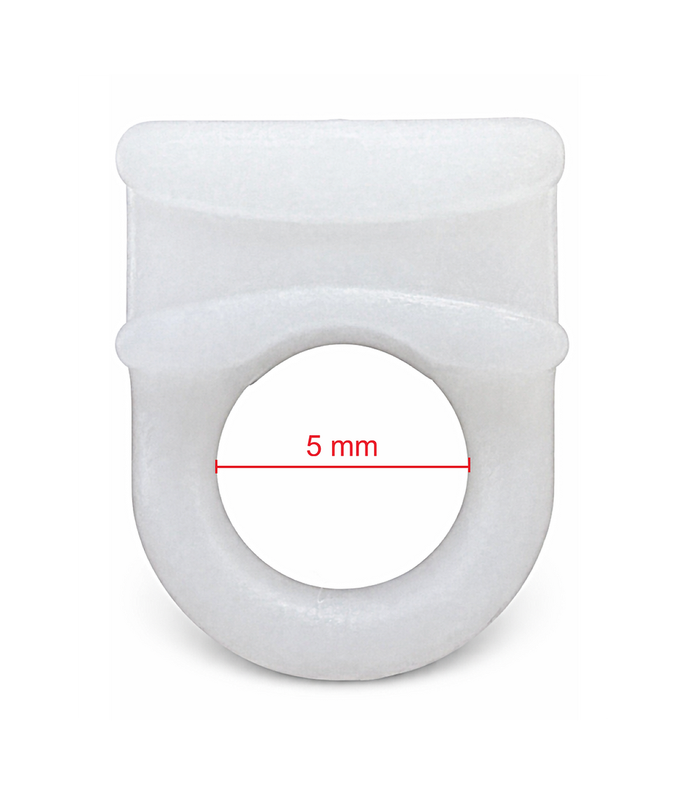 Ösen-Gleiter 10 x 5 mm aus POM Kunststoff, Made in Germany