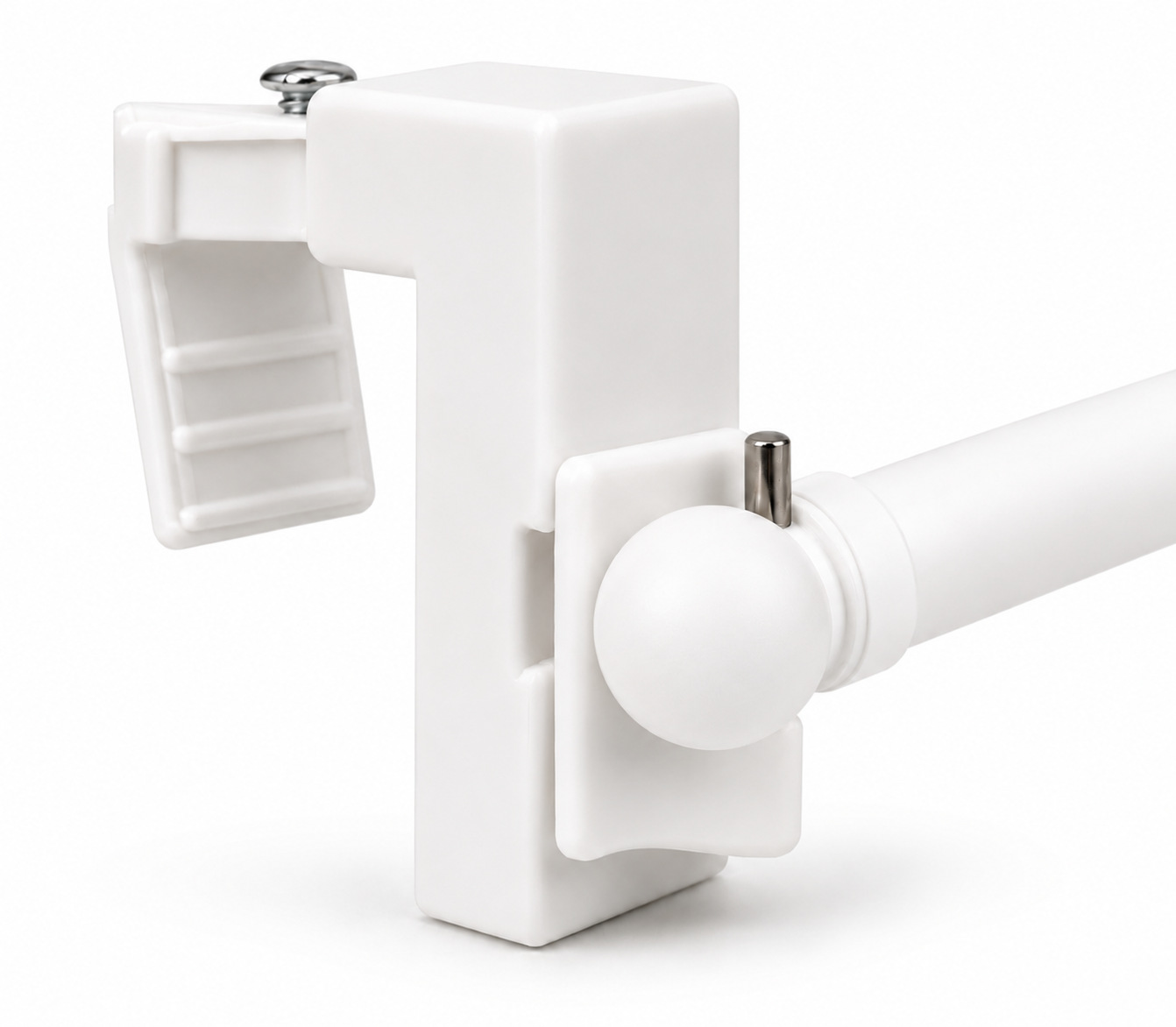 rewagi® Asta per tende senza foratura – staffa a morsetto, estensibile 35–120 cm | Bianco
