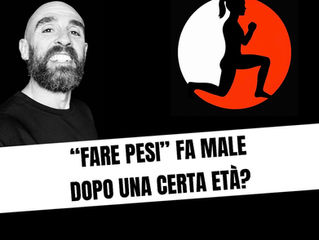 “FARE PESI” fa male dopo una certa età?!?