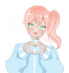 a bust up drawing of my official persona drawn by Mochi_Glaze