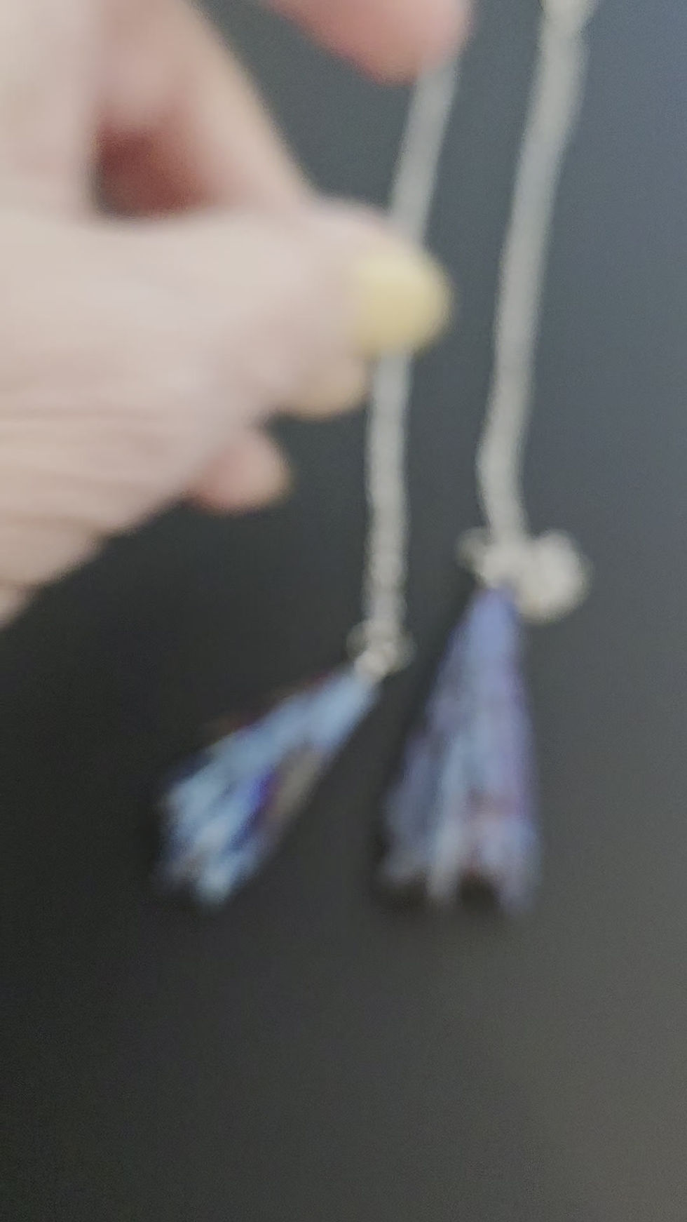 Thumbnail: Cobalt Kyanite Silver Necklace