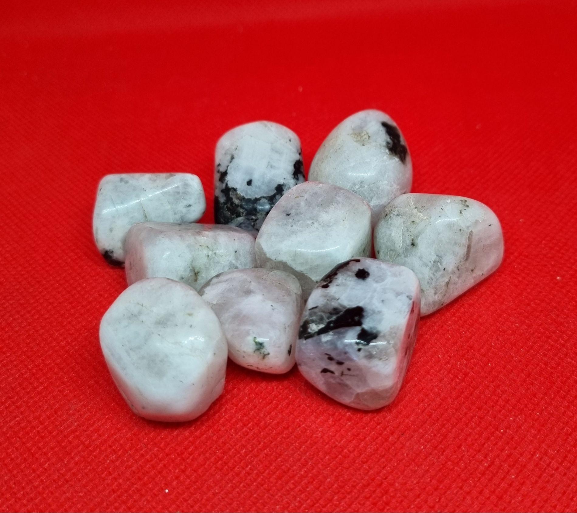 Rainbow Moonstone Crystal Tumblestones