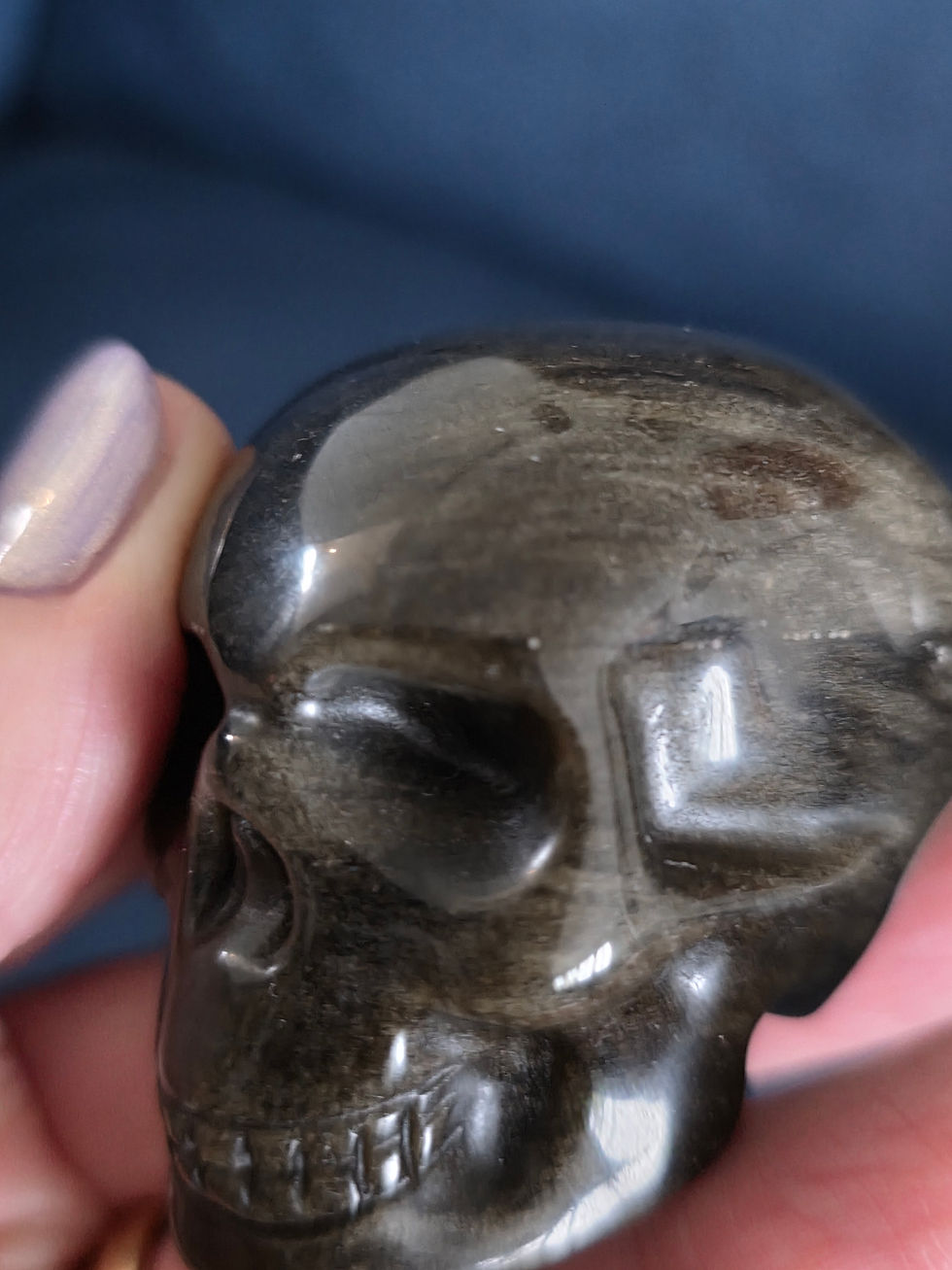 Thumbnail: Goldsheen Obsidian Skull
