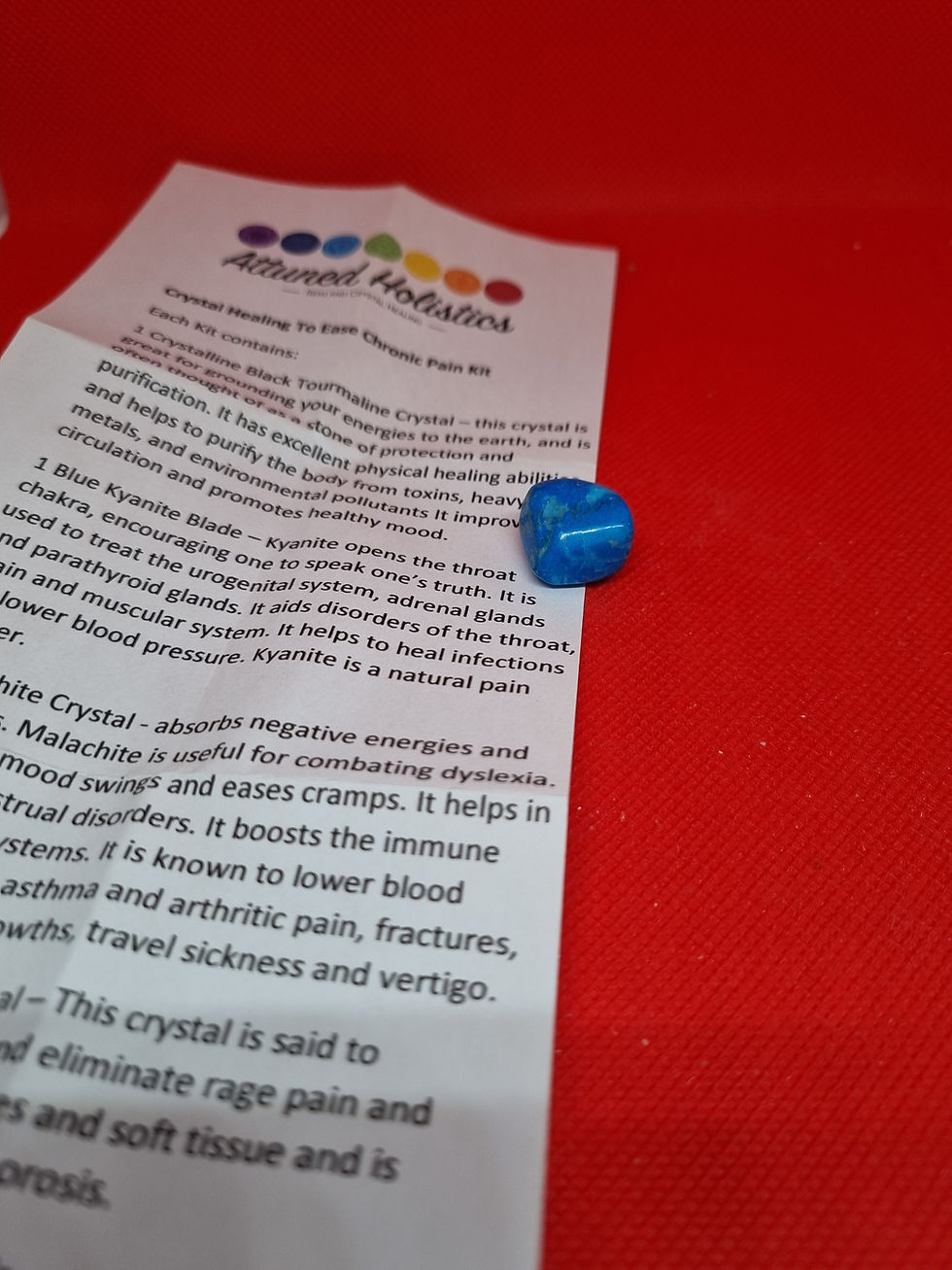 Thumbnail: Crystal Healing Set for Chronic Pain