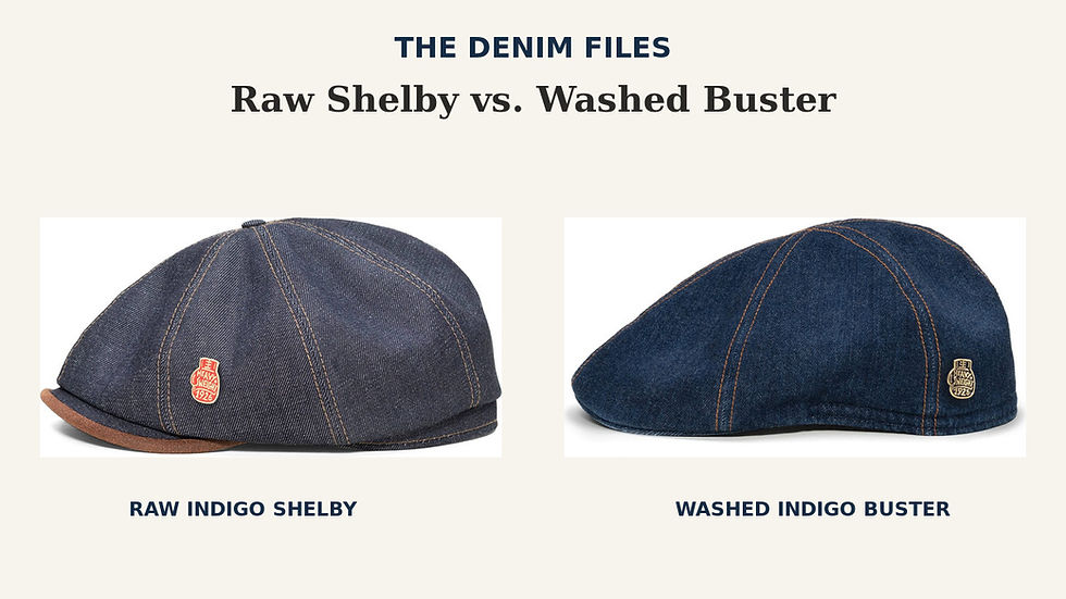 Before You Put Sterkowski’s Raw-Denim Shelby on Your Head