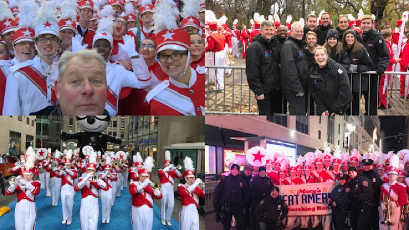 Auburn's Band Director Rick Good at the Macy's Thanksgiving Day parade