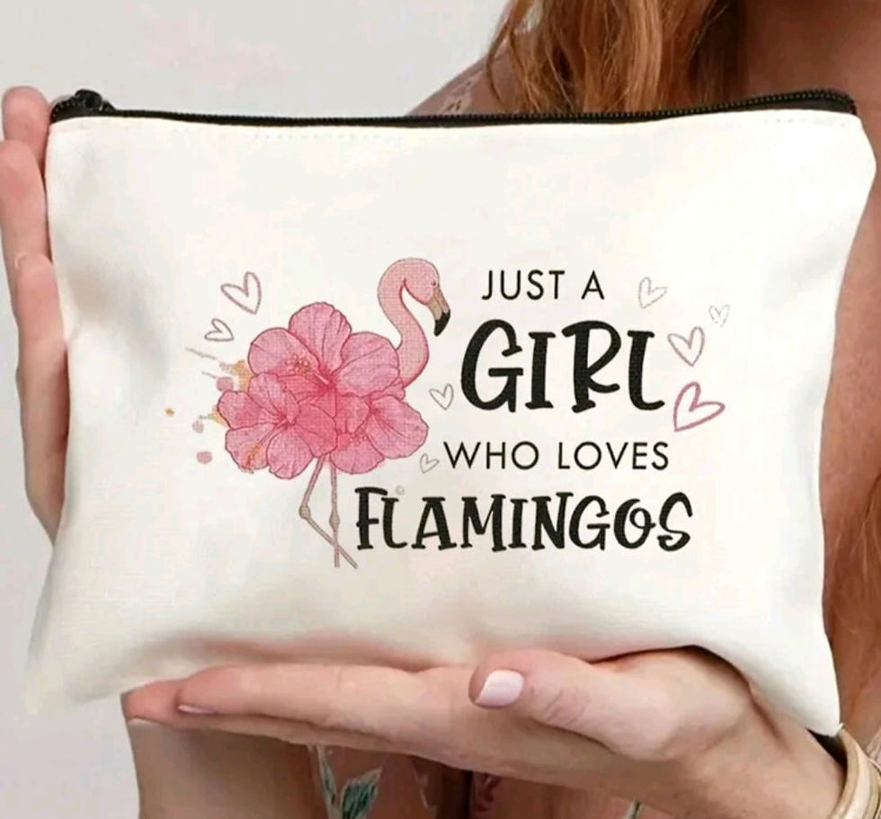Flamingo Toiletry Bag/Pencil Case