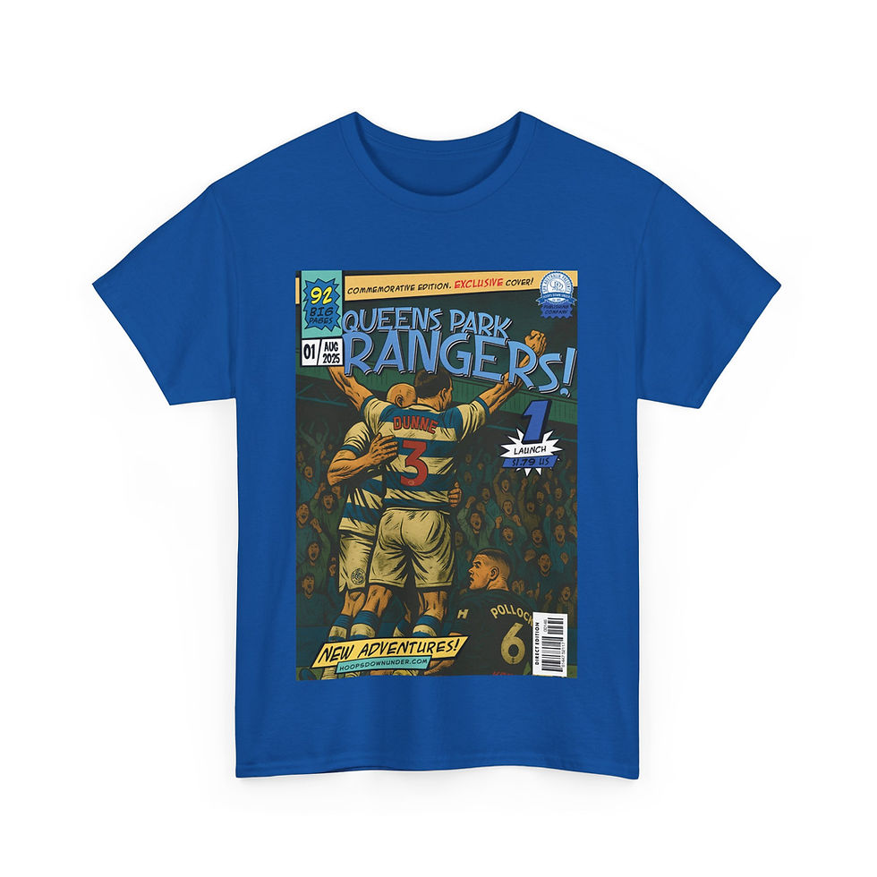 Thumbnail: QPR Comic Book Cover Unisex Cotton T-Shirt