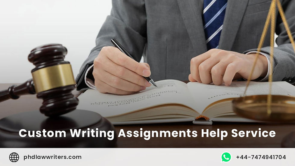 Custom Writing Assignments help